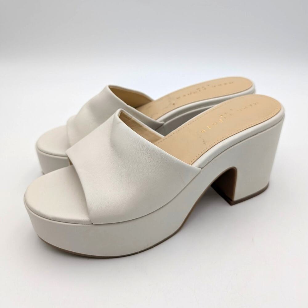 Marc Fisher LTD Forina Slide Heel Sandal Women's Chic Cream Size US8.5M EU39